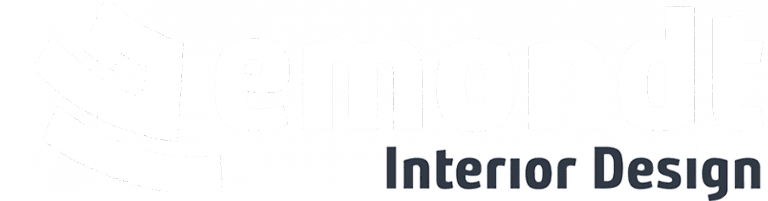 Logo Emondt Interior Design - wit-blauw